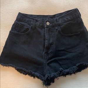 Black pacsun Jean shorts